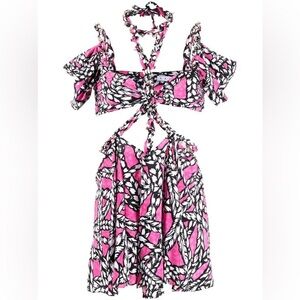 AREA rope cut out mini dress - new with tags size 10